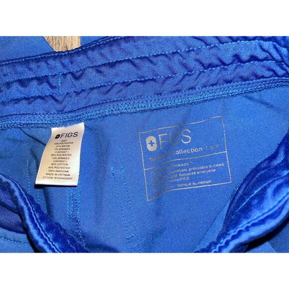 FIGS Technical Collection Jogger Scrub Pants Blue Womens Small Petite S/P - Picture 4 of 4